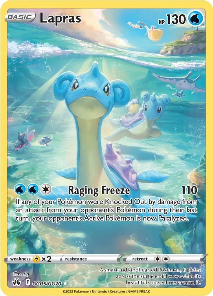 Crown Zenith Lapras Pokémon card